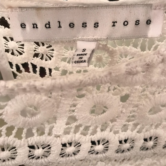 White Endless Rose Blouse - Picture 4 of 5